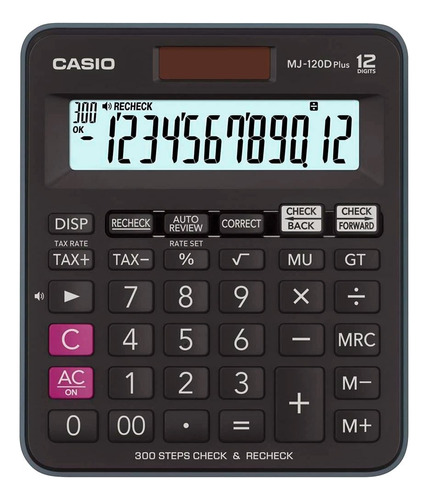 Calculadora Casio Mj-120d Plus 12 Digitos