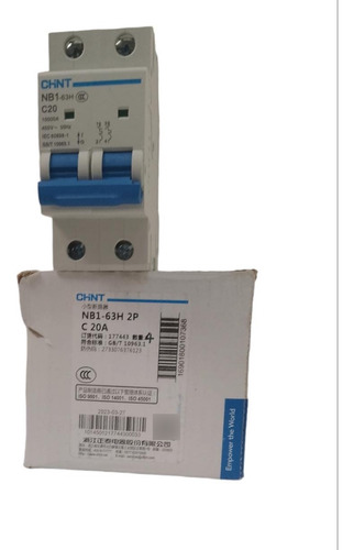 Nb1-63h C20 2p Interruptor Chint Lote 5 Piezas