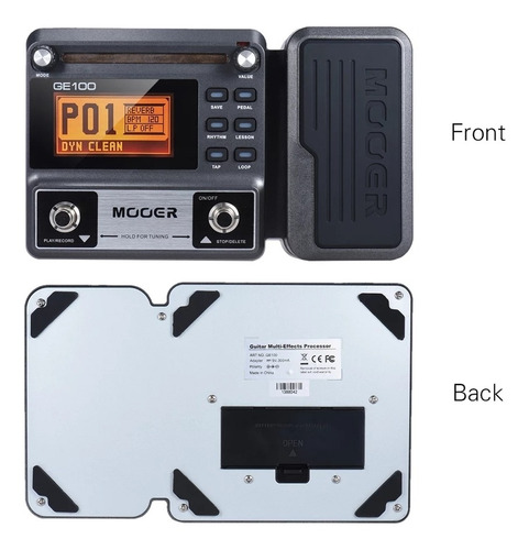 Pedal de efeito Mooer GE100 preto