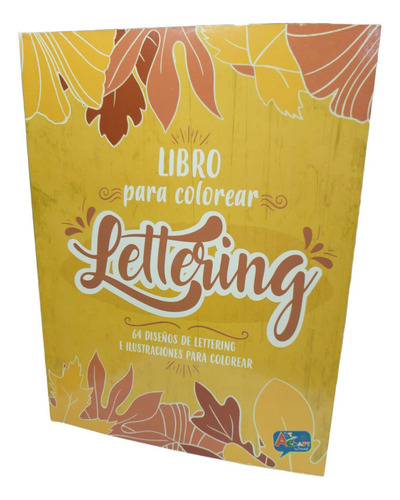 Libro Para Colorear Lettering 64 Diseños