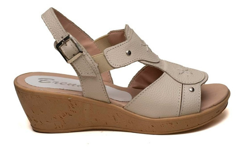 Sandalias Mujer Cuero Vacuno 100% Livianas Comodas Moda Uxia