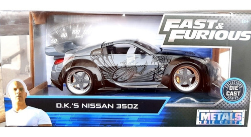 Nissan 350z Rápido Y Furioso De Colección A Escala 1:24 Jada