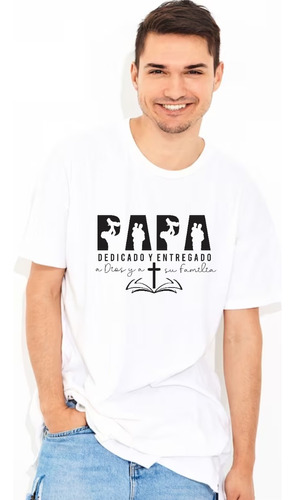 Camiseta Día Del Padre Dios Y Familia Personalizada