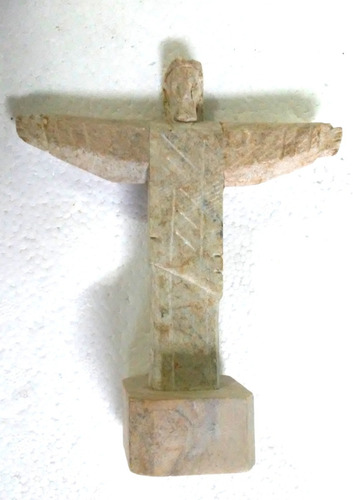 Cristo Redentor Em Pedra Sabão Natural 13 Cm Alt Frete 20,00