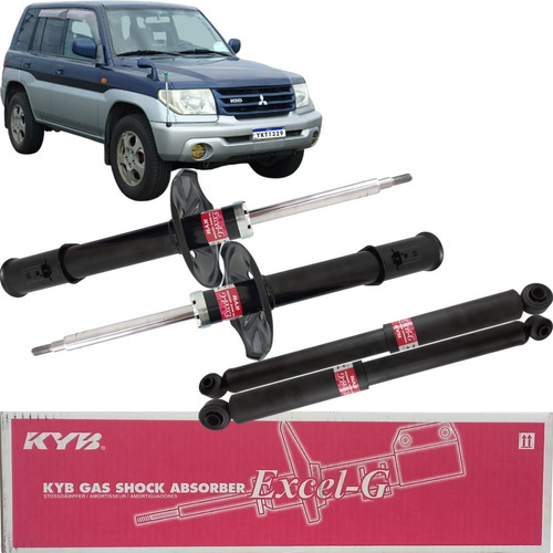 4 Amortecedores Original Kyb Excel-g Pajero Io Pajero Tr4