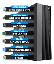 Comprar Pc Computador Micro Cpu Intel I7 3770, Ssd 480gb, 16gb Slim