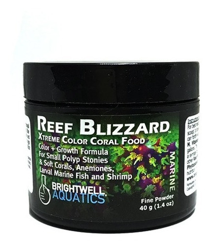 Reef Blizzard Xtreme Color 40gr Brightwell Alimento Corales