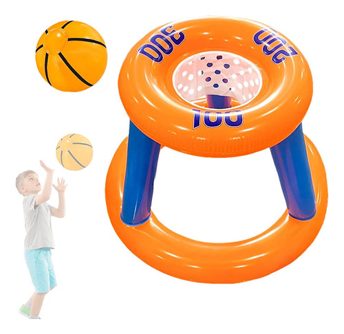 Juego Inflable Aro Basquet Pelota Piscina Niños Pool24k