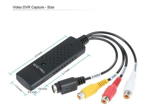 Imagen 9 de 10 de Capturadora Video Y Audio Easy Cap Usb Laptop Handycam Rca