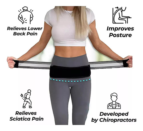 1pcs Cinturón Ciática Soporte Aliviar El Dolor Espalda