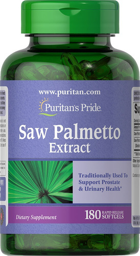 Puritans Saw Palmetto 180 Softgels Importado De Usa