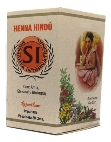  Tinte Henna Hindu - g Tono Rojo