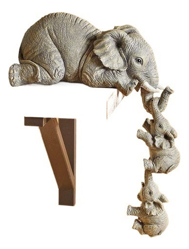 Escultura De Resina De Elefante, Artesanía De Animales.