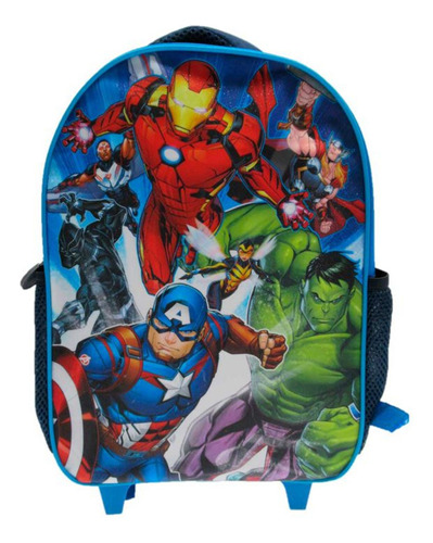 Mochila Con Ruedas Avengers Niño - Vengadores Escolar