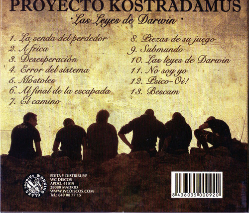 Cd Las Leyes De Darwin (proyecto Kostradamus) Estándar