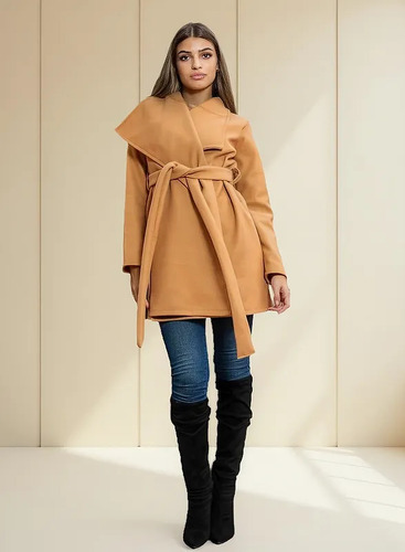 Tapado Londres Con Tira Y Bolsillos De Invierno
