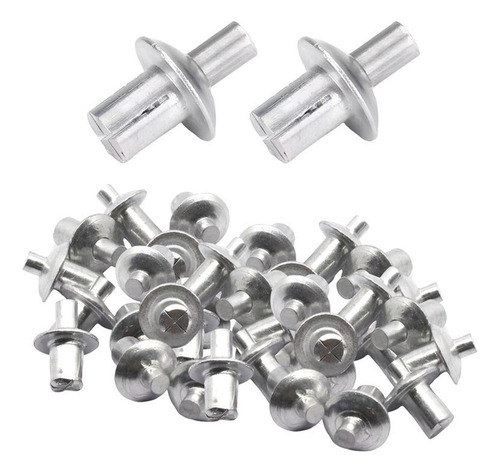 100 Piezas De Remaches De Aleación De Aluminio Hammer Drive