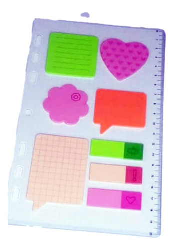 Refil Planner Organizador -régua Stick Notes