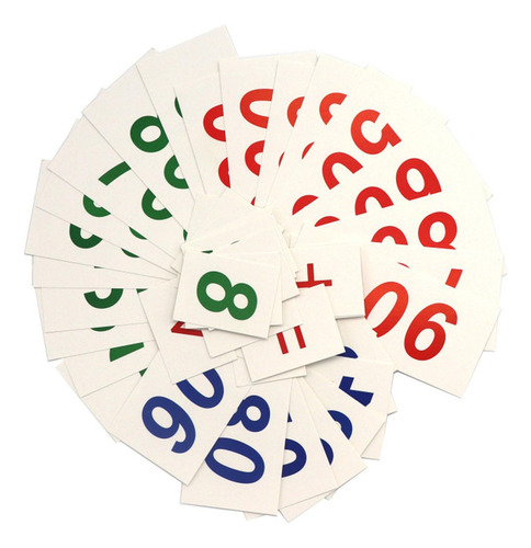 Tarjetas De Números Montessori 1-9000 Multiplicación Resta