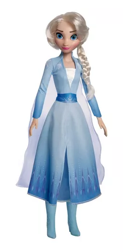 Boneca Elsa Grande Articulada 82cm Disney Frozen Lançamento