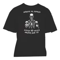Comprar Playera Oversize Modelo Calacas Chidas Gym Estoy Mejor