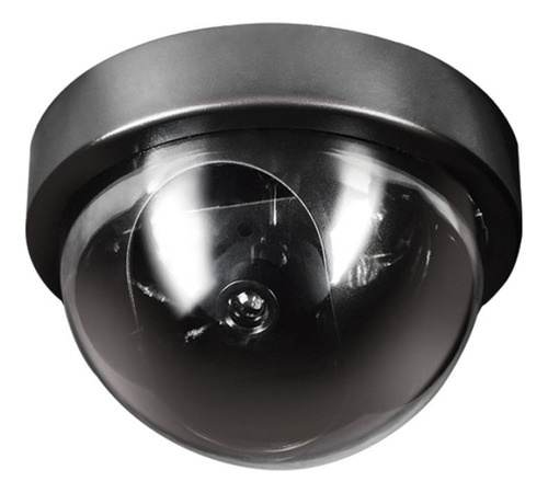 Camara De Seguridad Falsa Tipo Domo C/ Luz Led Pilas Aa Real