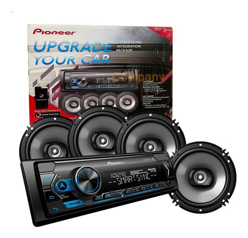 Estereo Para Auto Pioneer Mas Parlantes Mxt-s3266bt