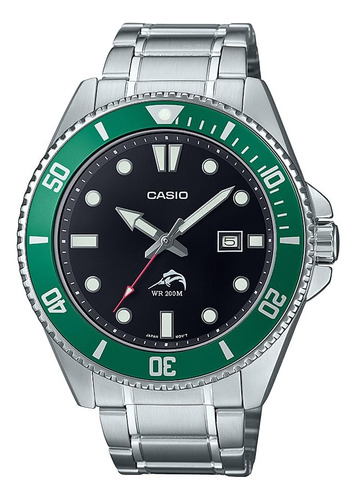 Reloj Casio Classic Diver De Acero Inoxidable