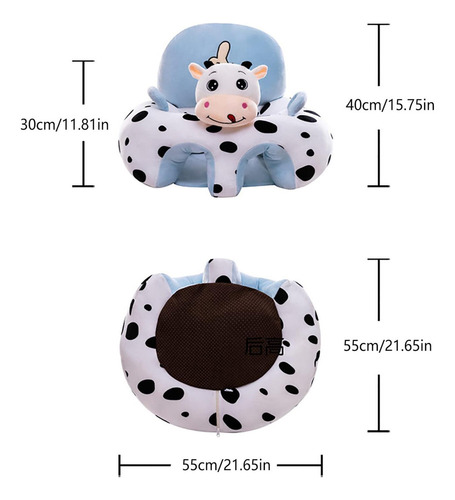 Soporte De Sofá Para Bebé Con Dibujos Animados De Felpa Sin