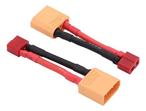 Pack De 3 Adaptadores Xt90 A T Plug Con Cable 12awg
