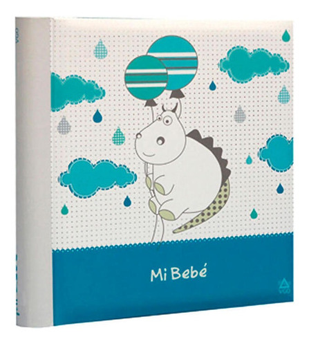 Album Infantil Con Memo  -   13x18 Cm / 200f Celeste