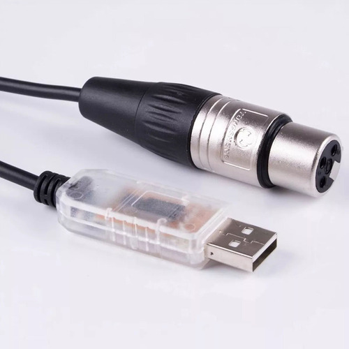 Adaptador De Interfaz Usb A Dmx De 2 Piezas Led Dmx512