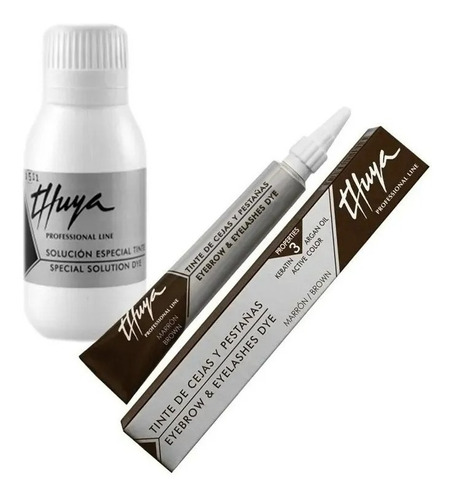 Kit De Tintura Cejas Y Pestañas Thuya (tinte+solución)