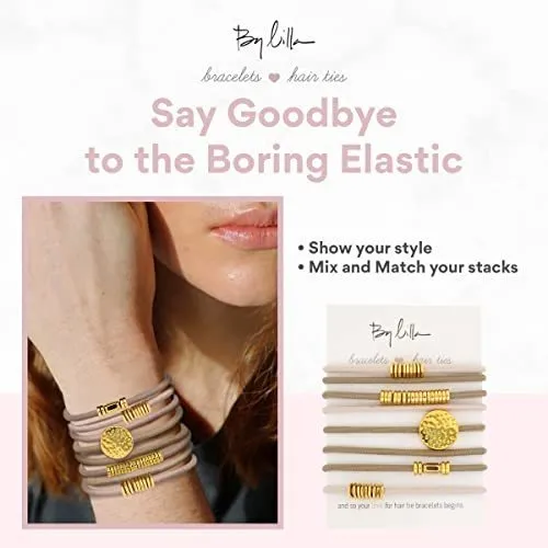De Lilla Sunlight Stack, Corbatas Para El Pelo Y Pulseras -