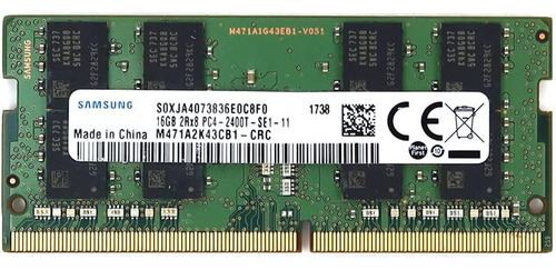 Ram Samsung 16 Gb 2400 Mhz Sodimm Pc4-19200 2rx8