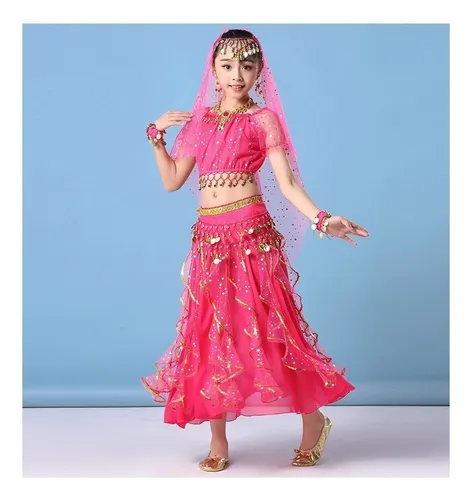 . Trajes De Danza Árabe Falda Y Top Bellydance Con
