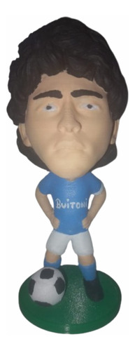 Muñeco Futbol Diego Maradona Camiseta Napoli 15cm Imp3d