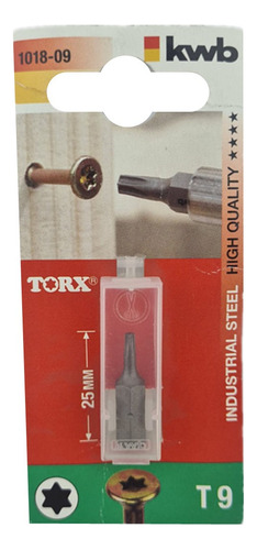 Punta Para Atornillador Torx T9 X 25 Mm Kwb 101809