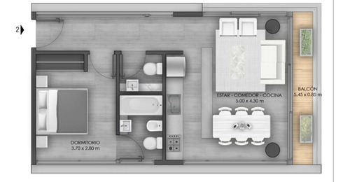 Venta Depto 2 Amb En Belgrano Amenities En Pozo
