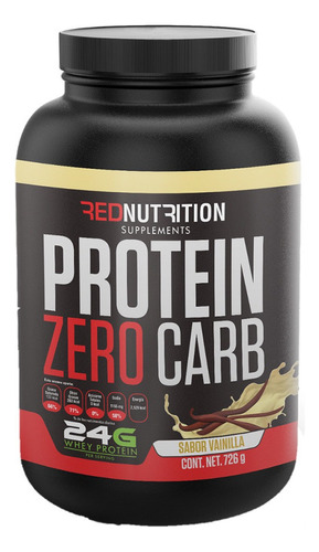 726g Protein Zero Carb Suero Leche Sab Vainilla Rednutrition