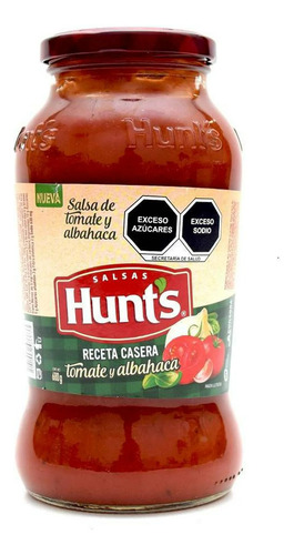 Salsa Para Pasta Hunt's Tomate Y Albahaca 680g