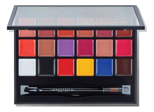 Paleta de labiales Anastasia Beverly Hills Lip Palette color neutrals and primaries mate