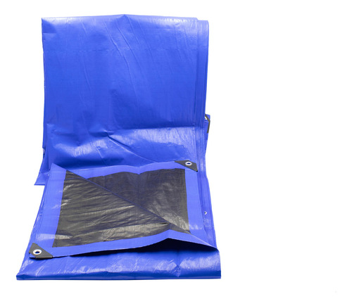 Lona De Polietileno Uso Super Rudo Azul/negro 180 Gr 2x3 M