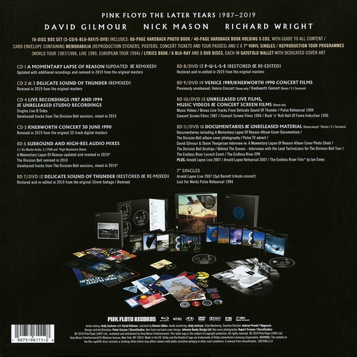 Box Pink Floyd / (nuevo Sellado) Cd+bluray+dvd+vinilo Y Mas