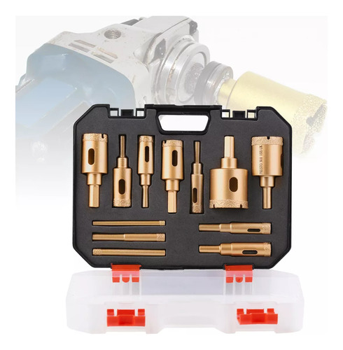 12 Kits De Fresado De Brocas Cónicas Para Azulejos Con