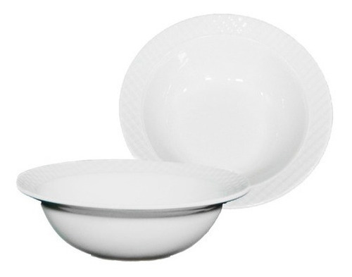 Bowl Compotera Blanco 15 Cms Porcelana Importada