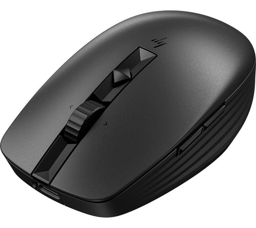 Mouse Sem Fio Recarregável Hp 710 Dongle Usb Bluetooth Preto