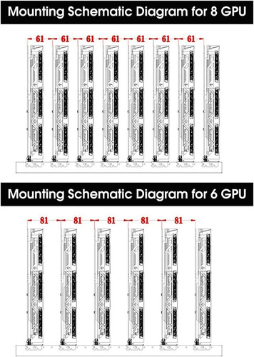 8gpu Mining Rig Frame, Steel Open Air Mining Mining Com...
