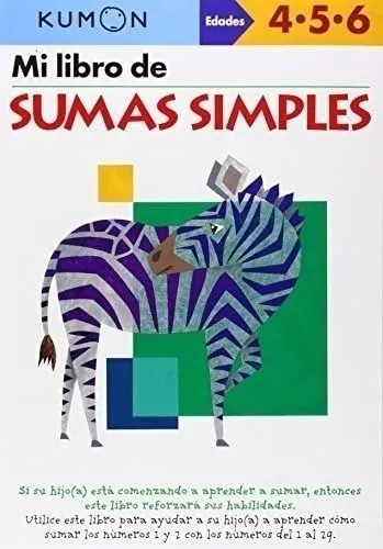 Mi Libro De Sumas Simples - Kumon Publishing