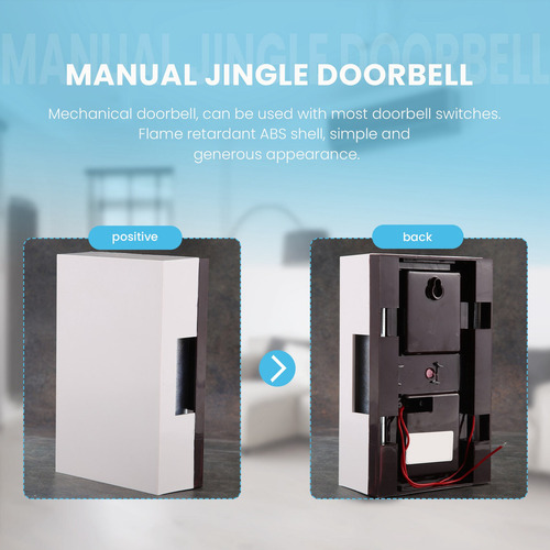 Timbre De Puerta Con Cable De 220 V, Manual, Ding Dong, Para